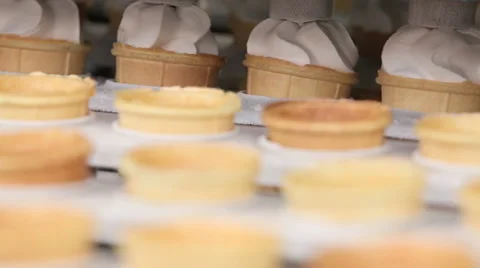 Automatic production line of ice cream Stock Footage 62265328