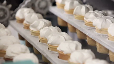Automatic production line of ice cream Stock Footage 62267051