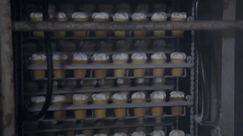Automatic production line of ice cream Stock Footage 62269661