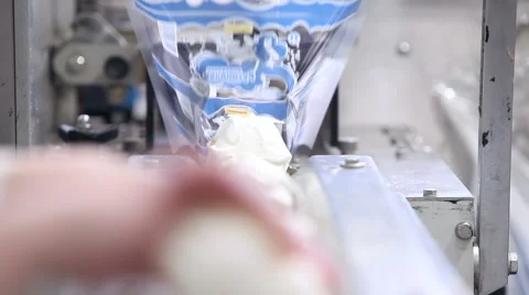 Automatic production line of ice cream Stock Footage 62270644