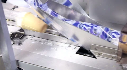 Automatic production line of ice cream Stock Footage 62271538
