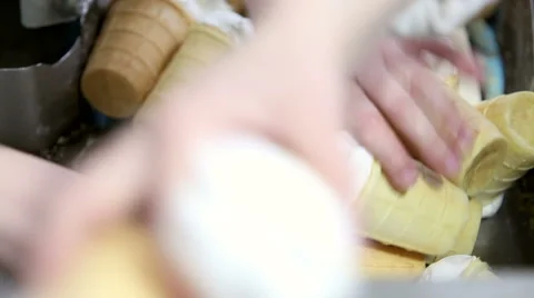 Automatic production line of ice cream Video stock 62272007