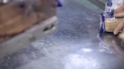 Automatic production line of ice cream Stock Footage 62272056