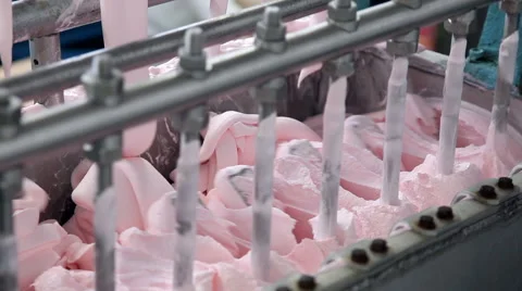 Automatic production line of ice cream Stock Footage 62274093