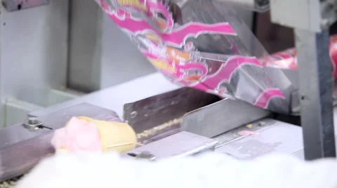 Automatic production line of ice cream Stock Footage 62274522