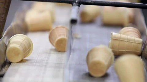 Automatic production line of ice cream Stock Footage 62275095