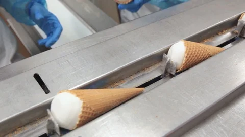 Automatic production line of ice cream Stock-Footage 118231500