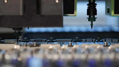 Automatic production of microcircuits and boards 스톡 동영상 95275391