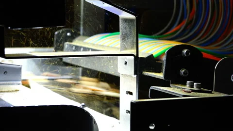 Automatic raw material sorting system Stock Footage 92625528