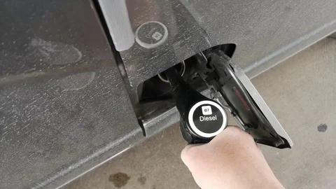 Automatic refueling diesel distributor pump Stock Footage 106146677