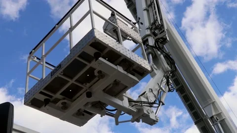 The automatic retractable boom of the construction machine Video stock 162555047