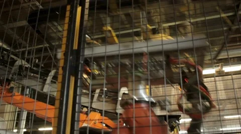 Automatic robot working with car windows Vidéo 66507893