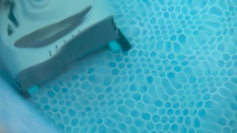 Automatic Robotic Vacuum Cleaner Cleaning an Above Ground 스톡 동영상 343894787