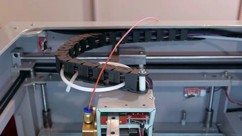 Automatic robotics mechanical equipment laboratory Stock Footage 71759128