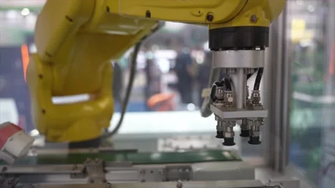 Automatic screen protector film or glass cover with vision sensor camera system Stock Footage 155180718