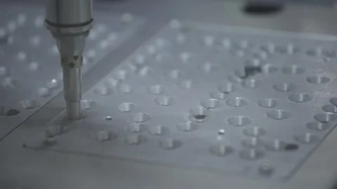 Automatic Screw Machine. Automated conveyor systems industrial automation Stock Footage 212439473