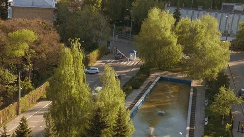 Automatic Security Barrier At Parking In Premiere hotel kiev. Video stock 89309013