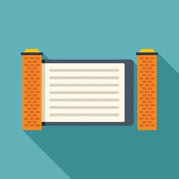 Automatic sliding gate closing with brick columns providing security Illustrazione stock