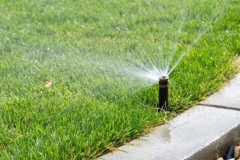 Automatic sprinkler 스톡 사진