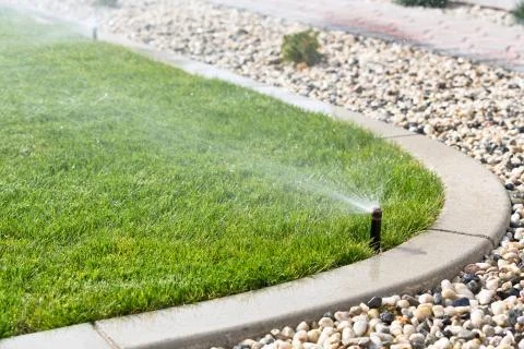 Automatic sprinklers Stock Photos