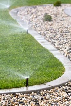 Automatic sprinklers Stock Photos