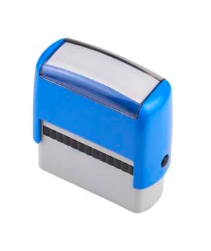 Automatic stamp tool isolated on white (path) Stock Photos