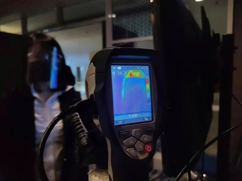 Automatic thermometer Stock Photos