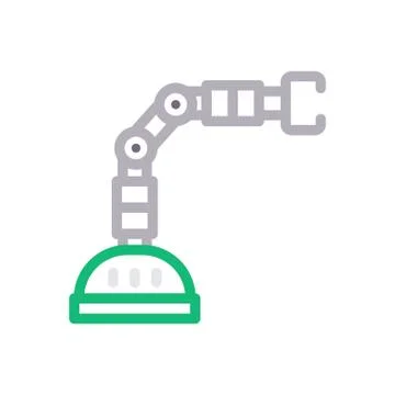 Automatic thin line colour icon Illustrazione stock