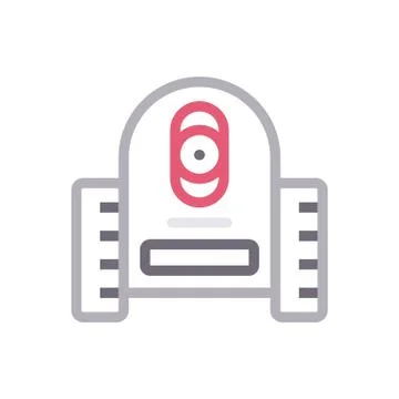 Automatic thin line colour icon Stock Illustration