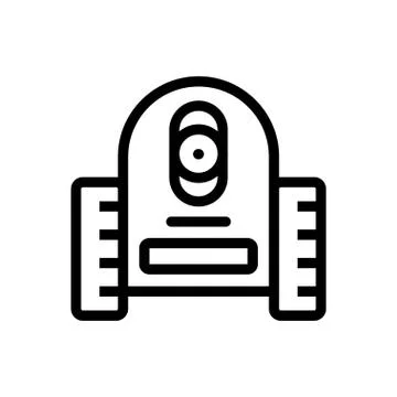 Automatic thin line icon Stock Illustration