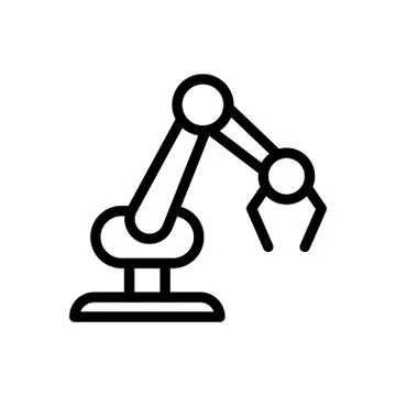 Automatic thin line icon Stock Illustration