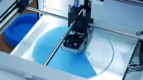 Automatic three dimensional 3d printer performs plastic. Video stock 137202933