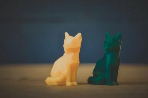 Automatic three dimensional 3d printer performs plastic. Stock Photos