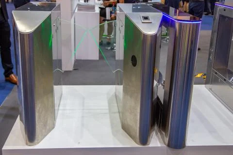 Automatic ticket gate Stock Photos