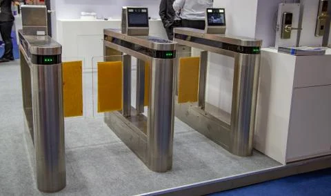 Automatic ticket gate Stock Photos