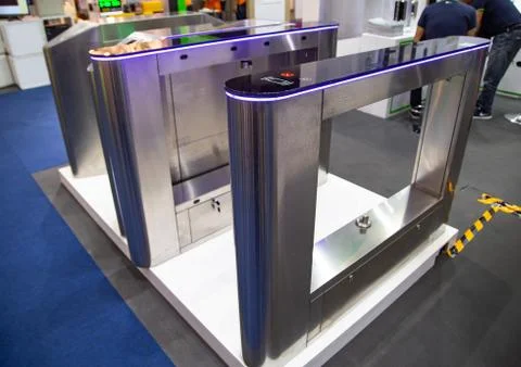 Automatic ticket gate Stock Photos