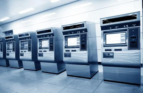 Automatic ticket vending machines Stock Photos