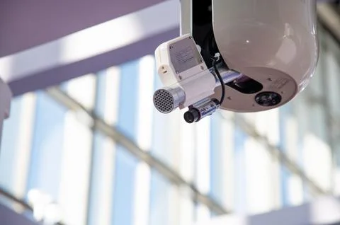 Automatic tracking and positioning jet fire extinguishing device Stock Photos