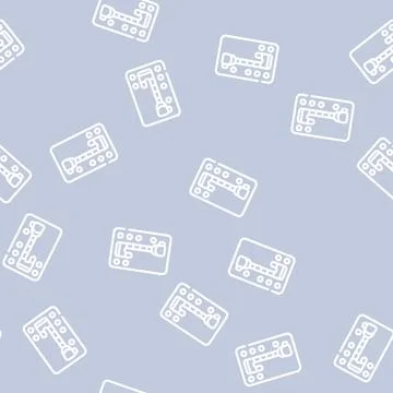 Automatic transmission car line vector seamless pattern Stock Illustration