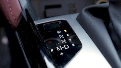 Automatic transmission close up Stock Footage 87325463