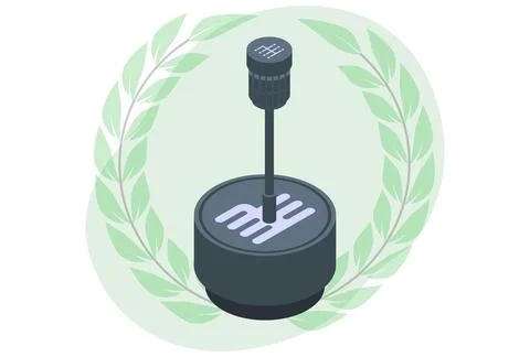 Automatic Transmission Concept Illustration Stock Illustration