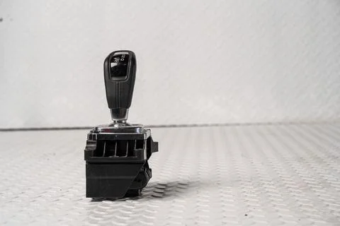 Automatic transmission gear selector isolated on white background Stock Photos