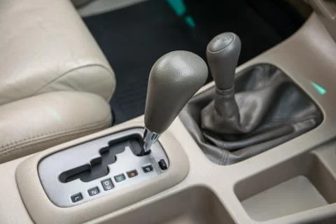 Automatic transmission gear shift Stock Photos