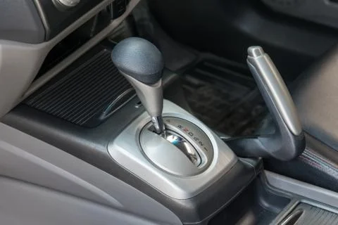 Automatic transmission gear shift. Stock Photos