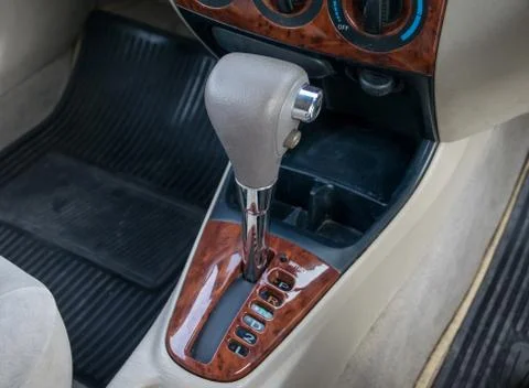 Automatic transmission gear shift. Stock Photos