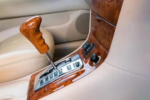 Automatic transmission gear shift. Stock Photos