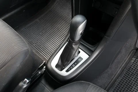 Automatic transmission gear shift. Foto stock