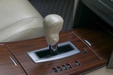 Automatic transmission gear shift. Stock Photos