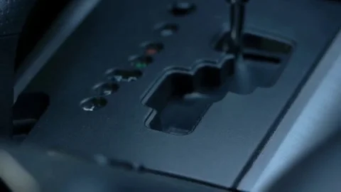 Automatic transmission selector Stock Footage 69160018