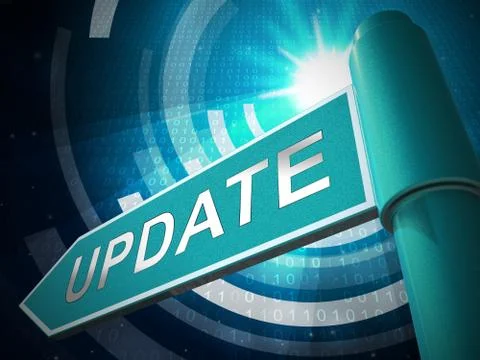 Automatic Update Or Upgrade Process 3d Illustration 스톡 일러스트